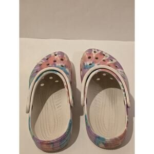 Crocs Pastel Classic Tie Dye Clogs Size W 8 M 6